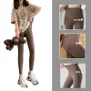 Wholesale of 2022 new high-waisted Barbie pants for women, slimming up, reducing belly and lifting buttocks, shark pants, and elastic leggings for outerwear Specification image